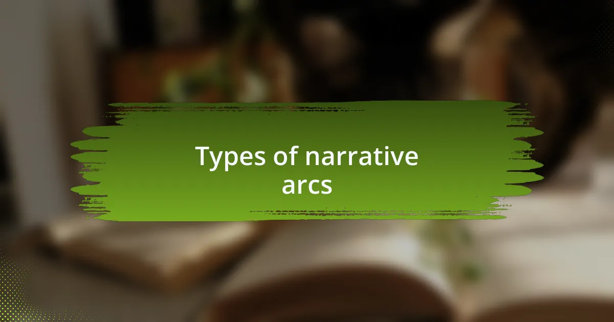 Types of narrative arcs